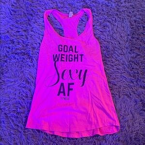 Pink Graphic Tank Top